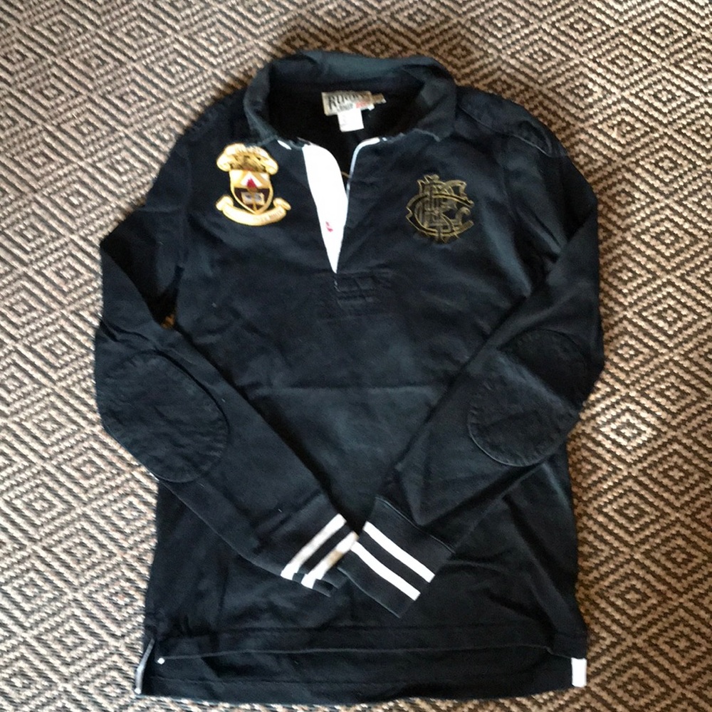 Women’a Small Black and Gold Ralph Lauren Rugby